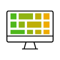 Computer monitor pictogram