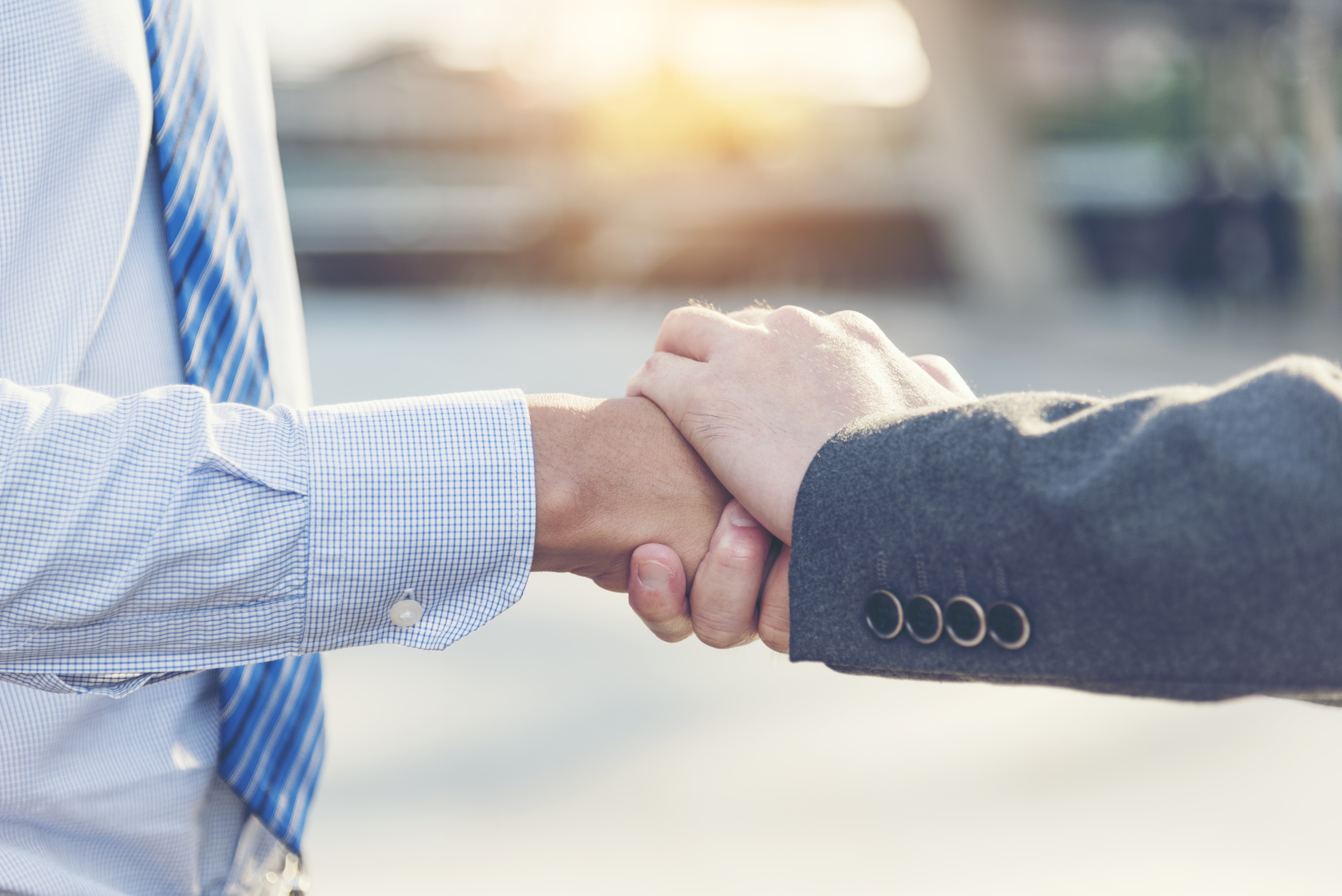 business people having a handshake
