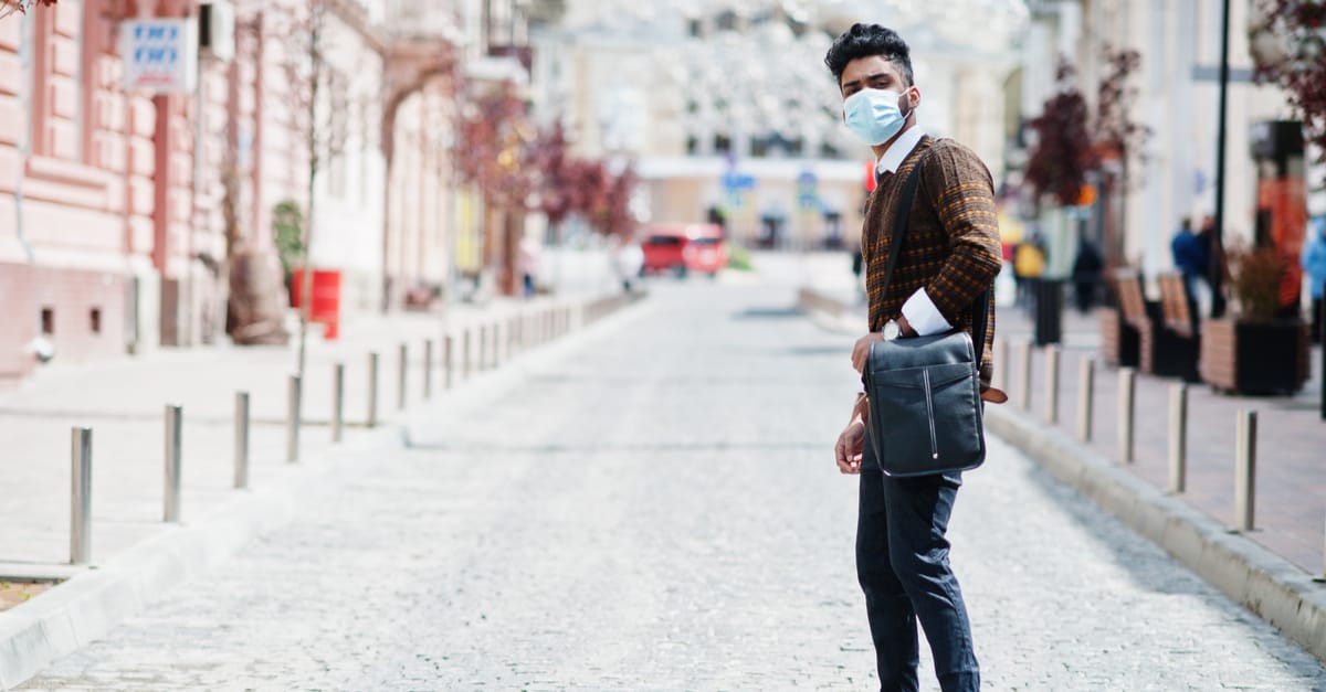 business person on their way to work