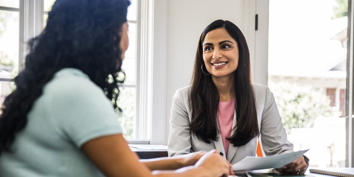 two women in meeting