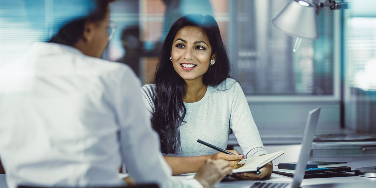 two women in meeting