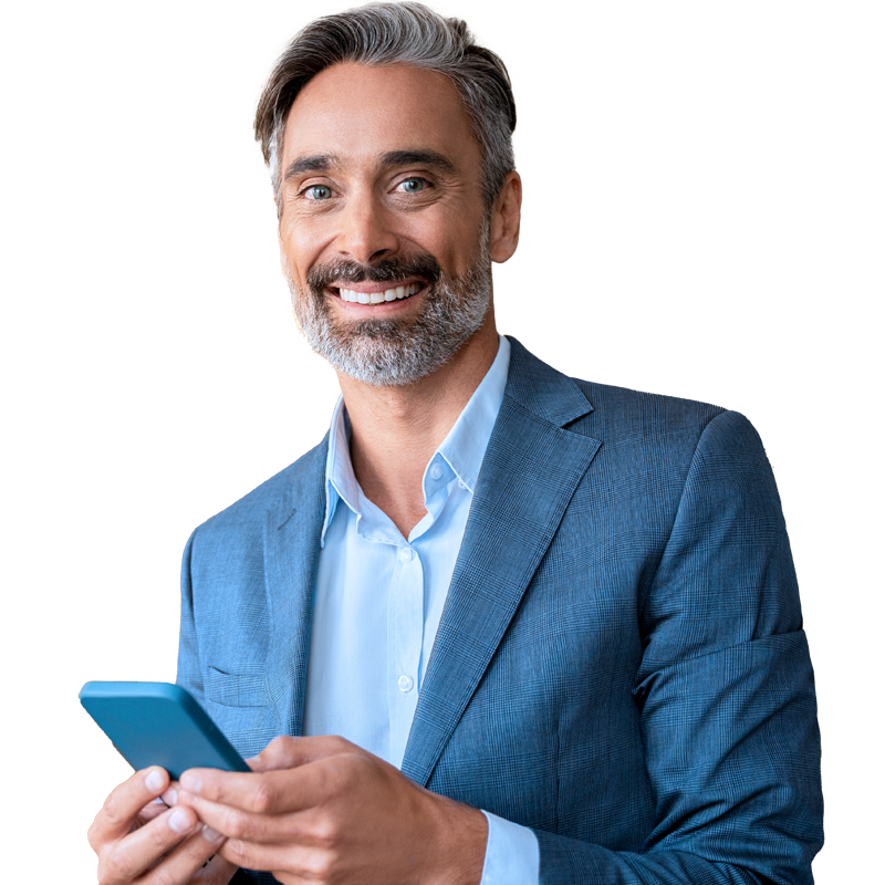 man smiling at camera