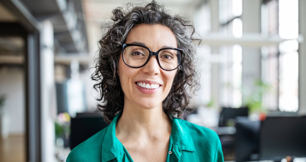 finance professional smiling 