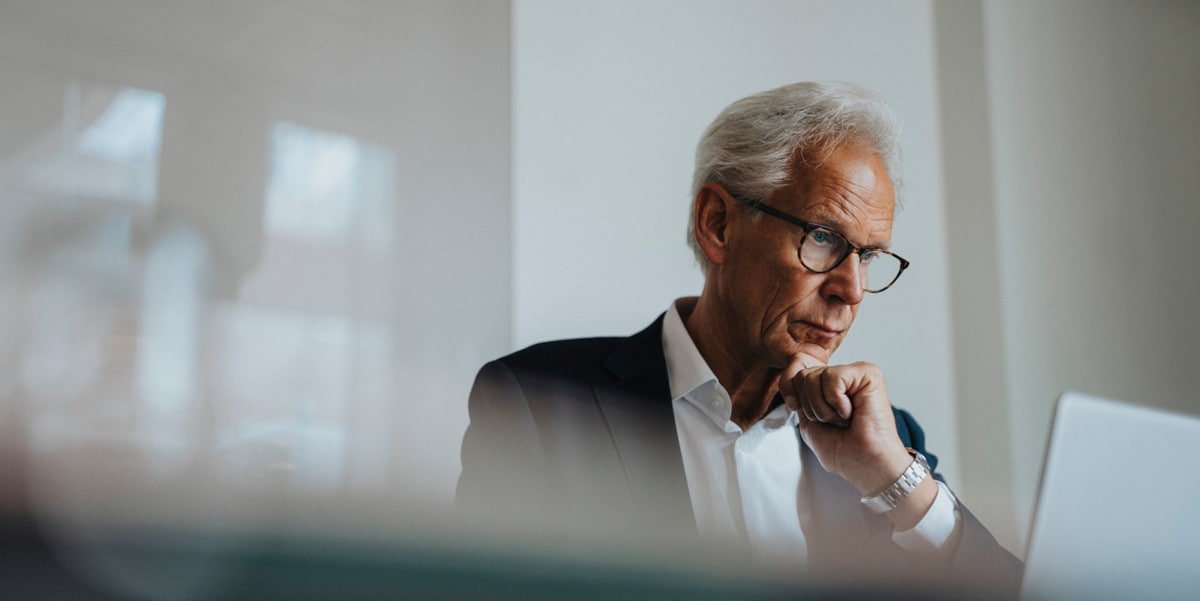 businessman working with laptop