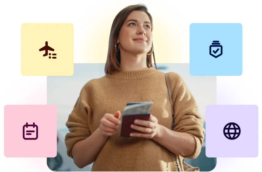 Woman connecting Concur Travel with Other apps
