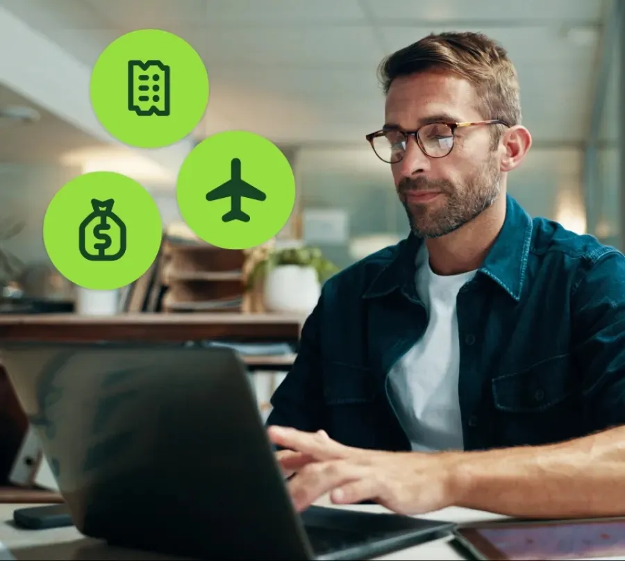 man with laptop