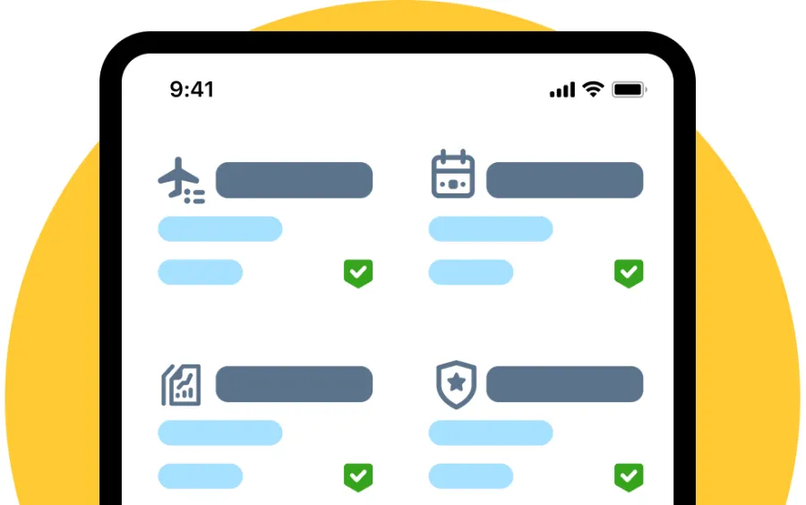 screenshot of app