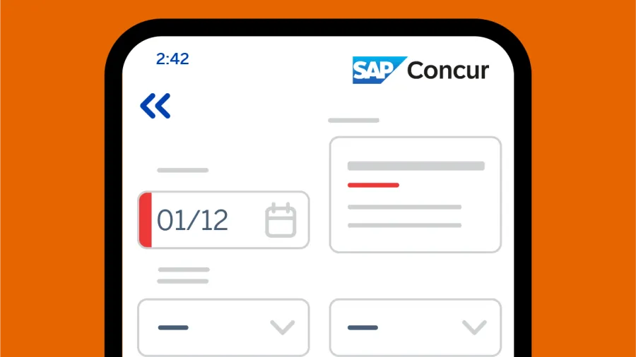 screenshot of concur invoice product