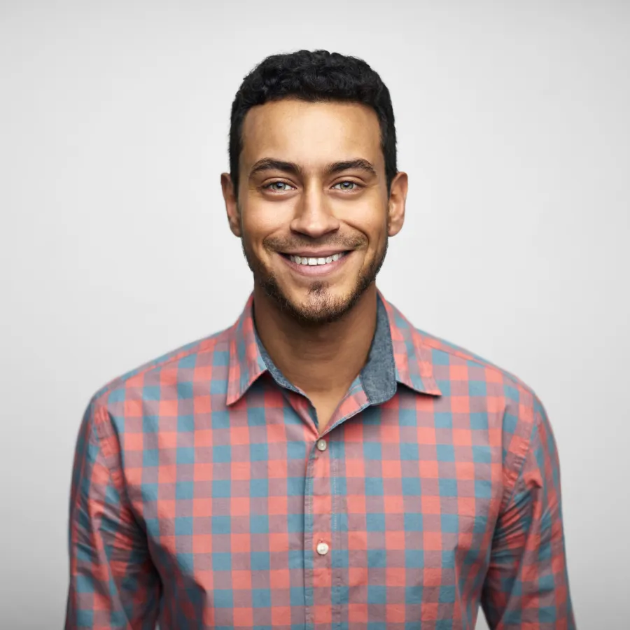 Man smiling