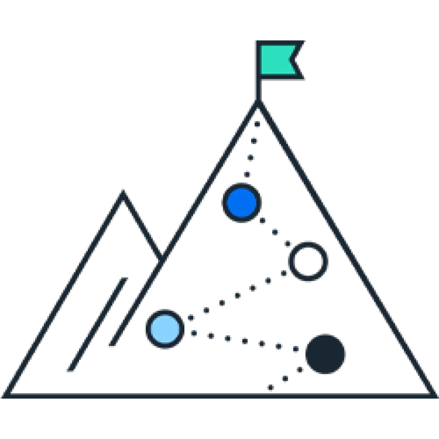 Goal plan pictogram