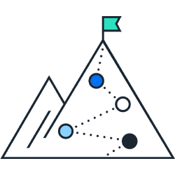 Goal plan pictogram