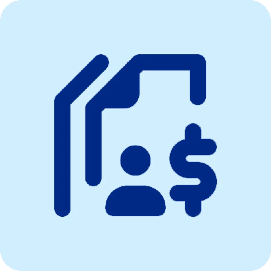 document with dollar sign